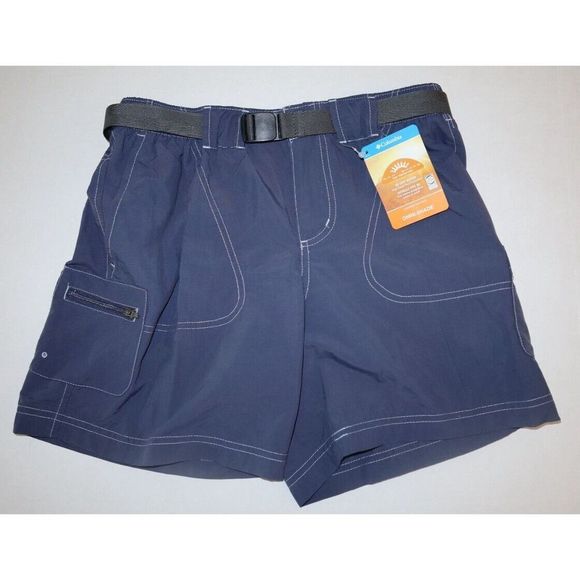 Columbia 1386071 Women's Sz XS (6) Blue Omni-Shade Sandy River Cargo Shorts - Picture 1 of 4
